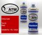 Preview: Chevrolet, Torch Red, WA9075 / 70 / GKZ: 400ml Sprühdose + 400ml Klarlack - Set, von ATW Autoteile West.